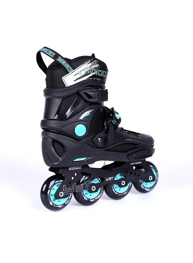 MUNCHI Adjustable Size Inline Skates with Aluminum Bracket and Light Up Wheels Professional Roller Skate for Beginners - Image 4